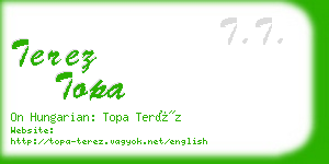 terez topa business card